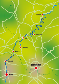 Karte Metz - Cochem